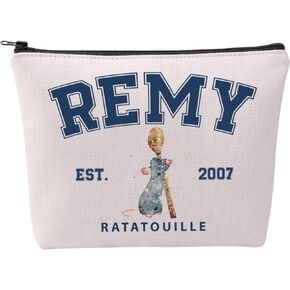 FOTAP Remy Quote Cosmetic Bag Rat Fans Gift Remy Est. 2007 Zipper Pouch Makeup Bag Mouse Chef Make Up Bag (REMY EST2007)
