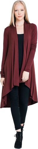 Women Long Duster Maxi Softest Open Front Casual Flowy Viscose Made from Bamboo Cardigan in Kuwait