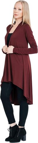 Women Long Duster Maxi Softest Open Front Casual Flowy Viscose Made from Bamboo Cardigan in Kuwait
