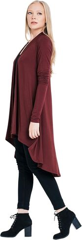 Women Long Duster Maxi Softest Open Front Casual Flowy Viscose Made from Bamboo Cardigan in Kuwait