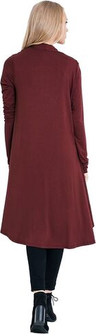Women Long Duster Maxi Softest Open Front Casual Flowy Viscose Made from Bamboo Cardigan in Kuwait