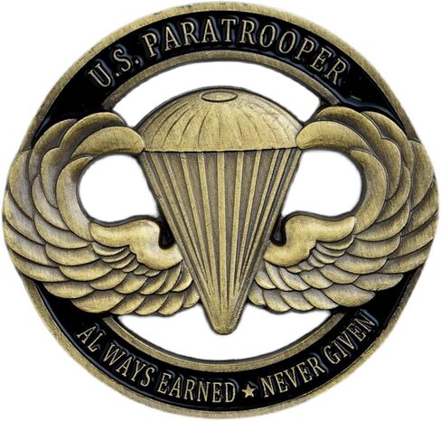 PiaoHao American Paratrooper Military Challenge Coin Airborne Proud Collection Souvenir in Kuwait