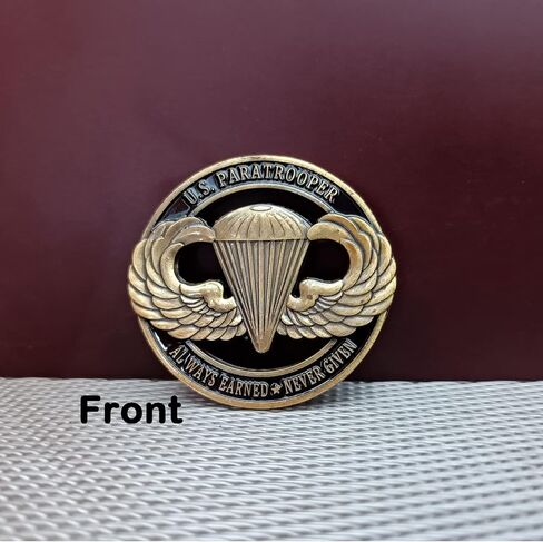 PiaoHao American Paratrooper Military Challenge Coin Airborne Proud Collection Souvenir in Kuwait