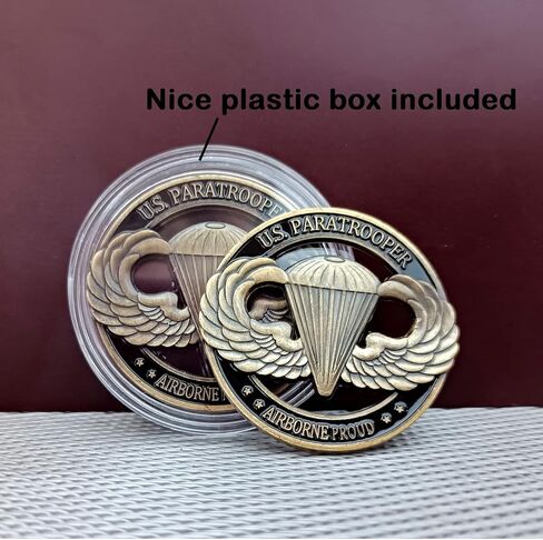 PiaoHao American Paratrooper Military Challenge Coin Airborne Proud Collection Souvenir in Kuwait