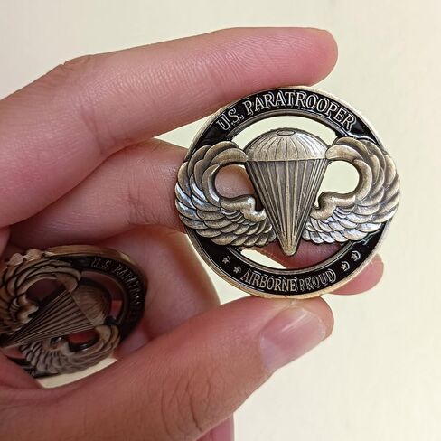 PiaoHao American Paratrooper Military Challenge Coin Airborne Proud Collection Souvenir in Kuwait