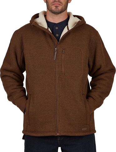Smith's Workwear Men's Sherpa Lined Hooded Thermal Shirt Jacket in Saudi Arabia