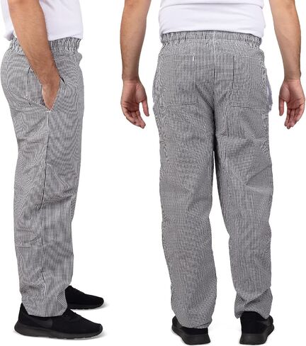Elite Kitchens Apparel Professional Adult Size Chef Uniform Pants Bulk Packs in Saudi Arabia