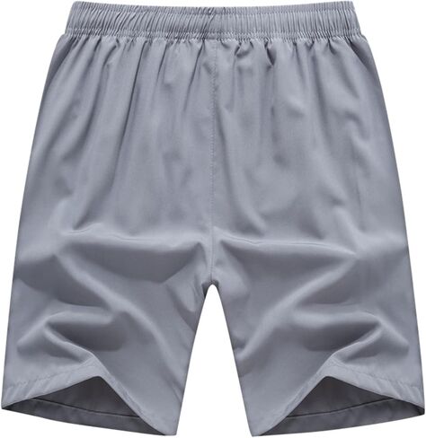 شورت الجري الرجالي من DELCARINO سريع الجفاف ورياضات رياضية خارجية مع جيوب بسحاب in Kuwait