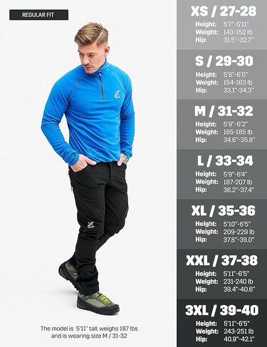 بنطال هيبول للرجال من RevolutionRace، بنطال متين وجيد التهوية لجميع الأنشطة الخارجية in Kuwait