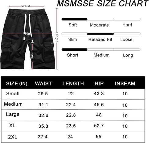 Msmsse Womens Hiking Shorts Cargo Knee Length Drawstring 5 Pockets Elastic Waisted Shorts for Summer Casual in Kuwait