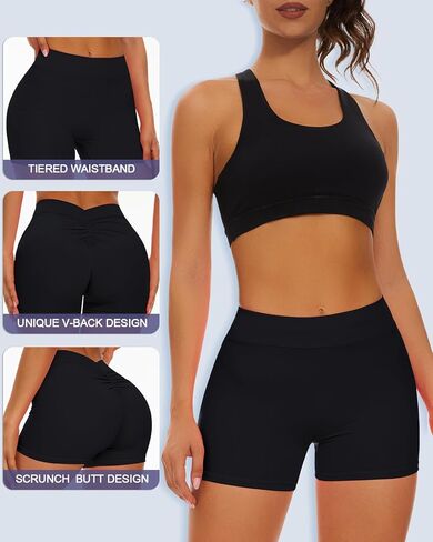 شورت نسائي على شكل حرف V من الخلف للتمرين على المؤخرة، سروال قصير مثير للرفع في صالة الألعاب الرياضية واليوجا وسائقي الدراجات النارية in Kuwait