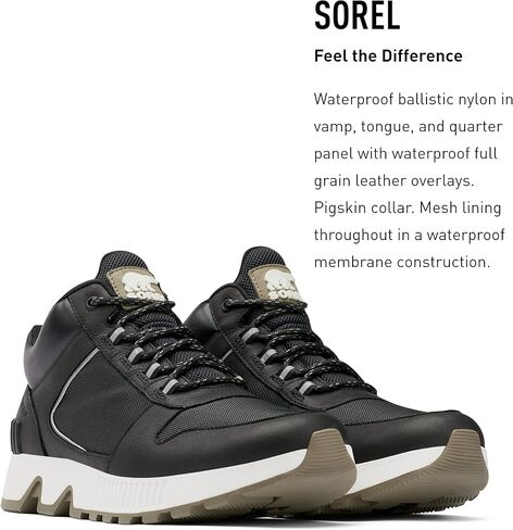 حذاء رياضي رجالي من Sorel Mac Hill Chukka WP - حذاء رياضي من الجلد السويدي المقاوم للماء للمطر والثلج in Kuwait