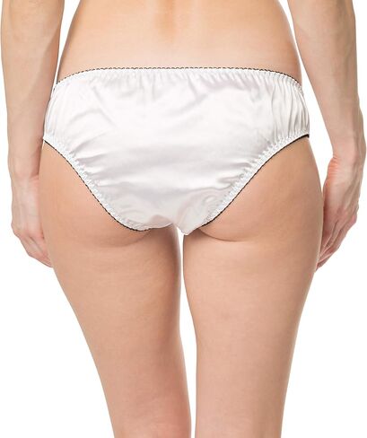 Satini Women's Lingerie Frilly Bikini Briefs Knickers Satin Panties in Kuwait