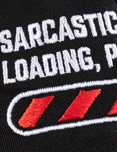 Ann Arbor T-shirt Co. Sarcastic Comment Loading Please Wait Funny Sarcasm Humor for Men Women Baseball Cap Dad Hat Black in Saudi Arabia