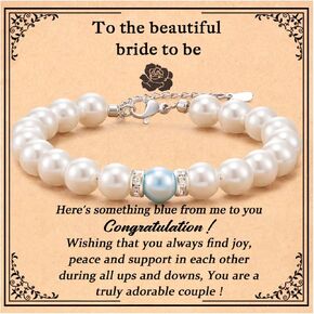 MANVEN Something Blue for Bride to Be Bridal Shower Gifts for Bride to Be