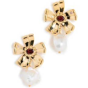 Lizzie Fortunato Women's Lotus Pearl Earrings In Gold in Kuwait