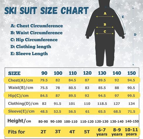 بدلة تزلج للأطفال من MCTi بدلة ثلج قطعة واحدة بدلة تزلج مقاومة للماء وسترة على الجليد لفصل الشتاء in Kuwait