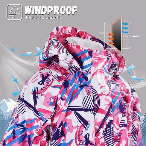 بدلة تزلج للأطفال من MCTi بدلة ثلج قطعة واحدة بدلة تزلج مقاومة للماء وسترة على الجليد لفصل الشتاء in Kuwait