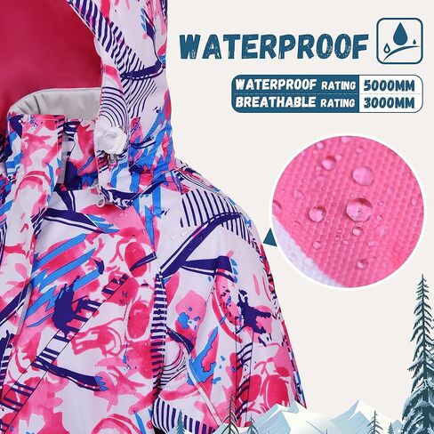 بدلة تزلج للأطفال من MCTi بدلة ثلج قطعة واحدة بدلة تزلج مقاومة للماء وسترة على الجليد لفصل الشتاء in Kuwait