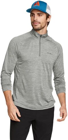 تصميم Eddie Bauer للرجال بأكمام طويلة وسحاب 1/4 in Kuwait