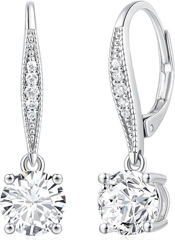 أقراط من الفضة الاسترليني للنساء أقراط متدلية للنساء أقراط متدلية أنيقة مع أقراط زركونيا مكعبة وهي إكسسوار عصري يجب اقتناؤه in Kuwait