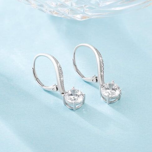 أقراط من الفضة الاسترليني للنساء أقراط متدلية للنساء أقراط متدلية أنيقة مع أقراط زركونيا مكعبة وهي إكسسوار عصري يجب اقتناؤه in Kuwait