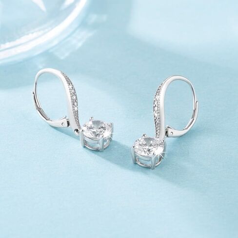 أقراط من الفضة الاسترليني للنساء أقراط متدلية للنساء أقراط متدلية أنيقة مع أقراط زركونيا مكعبة وهي إكسسوار عصري يجب اقتناؤه in Kuwait