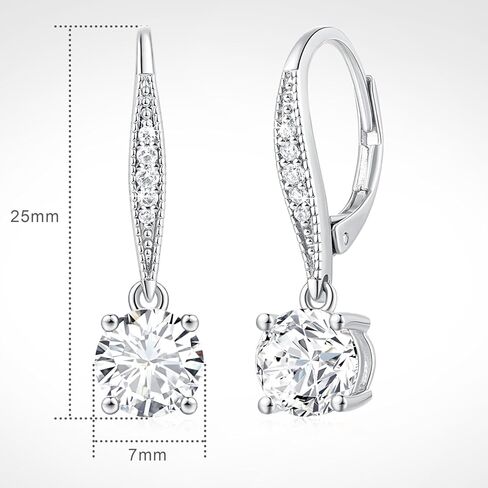 أقراط من الفضة الاسترليني للنساء أقراط متدلية للنساء أقراط متدلية أنيقة مع أقراط زركونيا مكعبة وهي إكسسوار عصري يجب اقتناؤه in Kuwait