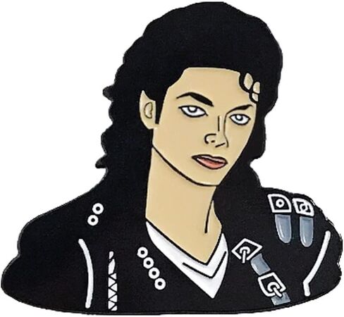 مجموعة Michael MJ Brooch المعدنية الرقيقة للمعجبين يجب شراؤها لإحياء ذكرى الطراز العتيق in Kuwait