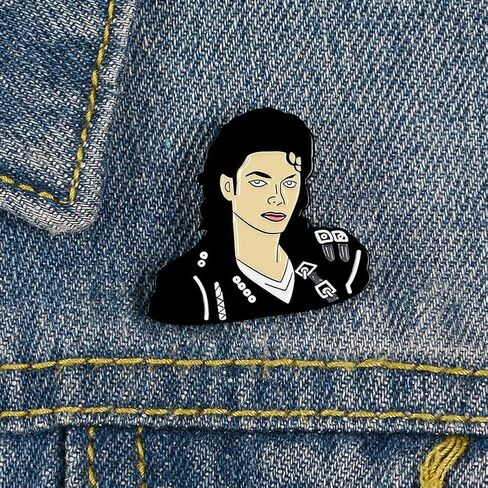 مجموعة Michael MJ Brooch المعدنية الرقيقة للمعجبين يجب شراؤها لإحياء ذكرى الطراز العتيق in Kuwait