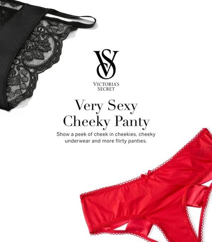 Victoria's Secret Lace Floral Keyhole Back Cutout Cheeky Panty, Underwear for Women (XS-XXL) in Saudi Arabia