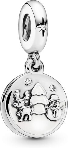 Pandora Perfect Christmas Charm - Compatible Moments Bracelets - Jewelry for Women - Gift for Women in Your Life - Made with Sterling Silver, Cubic Zirconia & Enamel in Saudi Arabia