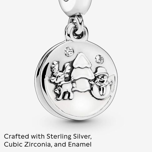 Pandora Perfect Christmas Charm - Compatible Moments Bracelets - Jewelry for Women - Gift for Women in Your Life - Made with Sterling Silver, Cubic Zirconia & Enamel in Saudi Arabia