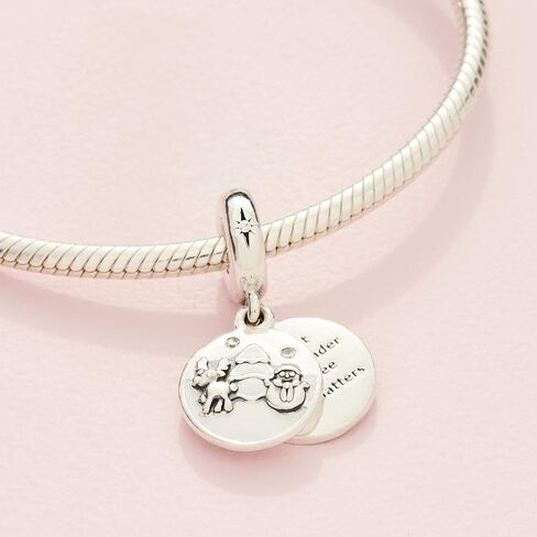 Pandora Perfect Christmas Charm - Compatible Moments Bracelets - Jewelry for Women - Gift for Women in Your Life - Made with Sterling Silver, Cubic Zirconia & Enamel in Saudi Arabia