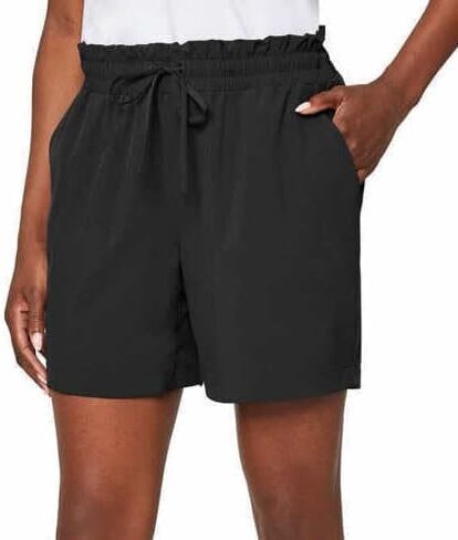 Mondetta Women's Moisture Wicking Woven Short with Pockets Black XXL in Saudi Arabia