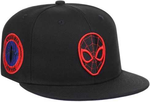 Marvel Logo Elements Fitted Flat Bill Cap (blk/Blue) in Saudi Arabia