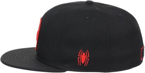 Marvel Logo Elements Fitted Flat Bill Cap (blk/Blue) in Saudi Arabia