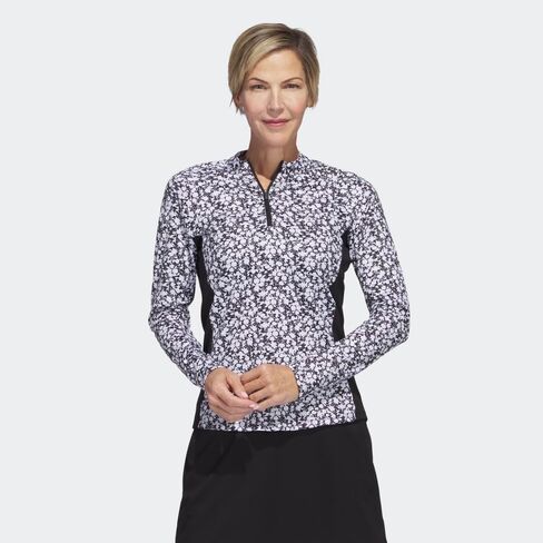 حذاء الجولف النسائي القياسي Ultimate 365 المطبوع بسحاب ربعي من adidas Golf، أسود، مقاس X-Small in Saudi Arabia