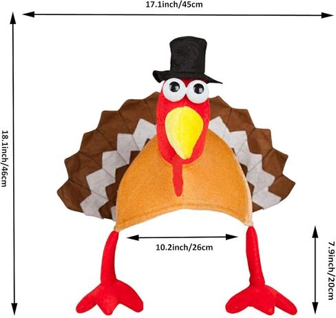 يويران قبعة ديك رومي لعيد الشكر للجنسين من الرجال والنساء in Kuwait