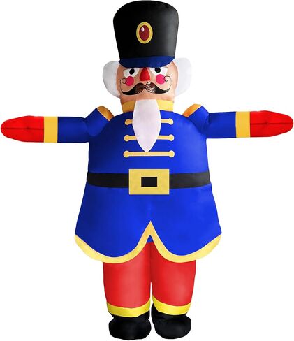 NiSotieb زي عيد الميلاد القابل للنفخ لتزيين عيد الميلاد للبالغين للبالغين/حفلة عيد الميلاد/الموكب in Kuwait