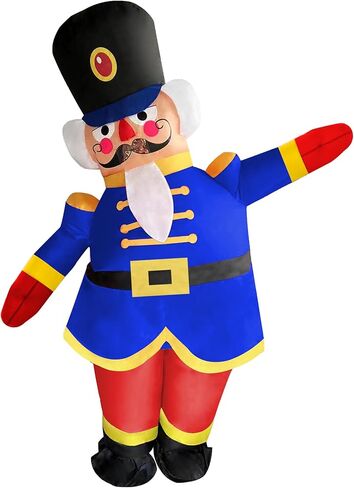 NiSotieb زي عيد الميلاد القابل للنفخ لتزيين عيد الميلاد للبالغين للبالغين/حفلة عيد الميلاد/الموكب in Kuwait