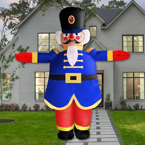 NiSotieb زي عيد الميلاد القابل للنفخ لتزيين عيد الميلاد للبالغين للبالغين/حفلة عيد الميلاد/الموكب in Kuwait