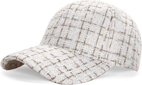 Women's Baseball Caps Trendy Unisex Hat Men's Sun Hat Fashionable Tweed Fabric Summer Winter Adjustable SizeTrucker Hats in Saudi Arabia