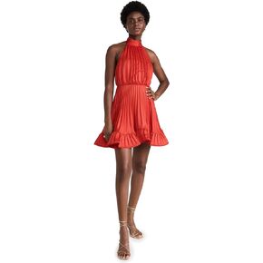 فستان AMUR النسائي ذو الثنيات الصغيرة ذو الرسن in Kuwait