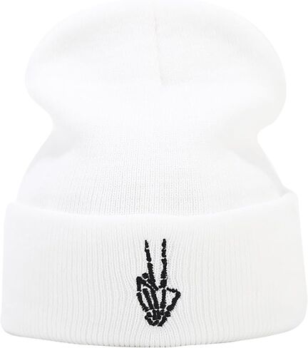 قبعات Sinsinfuns المحبوكة للرجال والنساء قبعات شتوية ناعمة مطرزة لطيفة in Kuwait