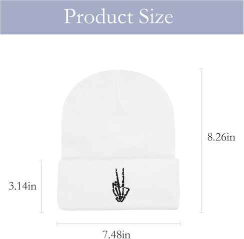 قبعات Sinsinfuns المحبوكة للرجال والنساء قبعات شتوية ناعمة مطرزة لطيفة in Kuwait