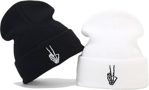 قبعات Sinsinfuns المحبوكة للرجال والنساء قبعات شتوية ناعمة مطرزة لطيفة in Kuwait