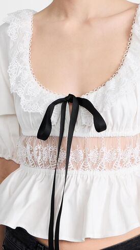 بلوزة مارشا للسيدات من For Love & Lemons in Kuwait