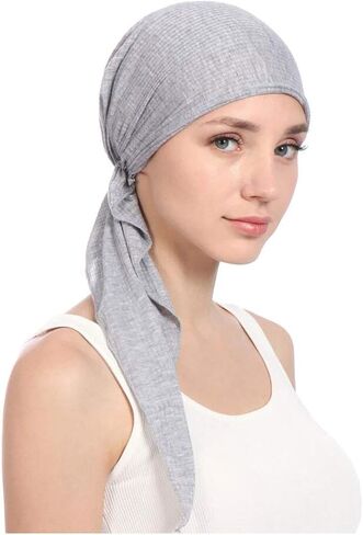 Lucky staryuan ® 3Pack Women's Beanie Chemo Hat Cap Comfortable Stylish Pre-Tied Cancer Headscarf in Kuwait