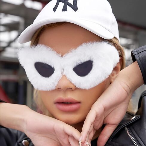 Pibupibu 3 Pack النظارات الشمسية المرحة للنساء، حجر الراين على شكل قلب/مربع ريترو كاتي/مجموعة نظارات شمسية قطيفة ناعمة مخملية in Kuwait